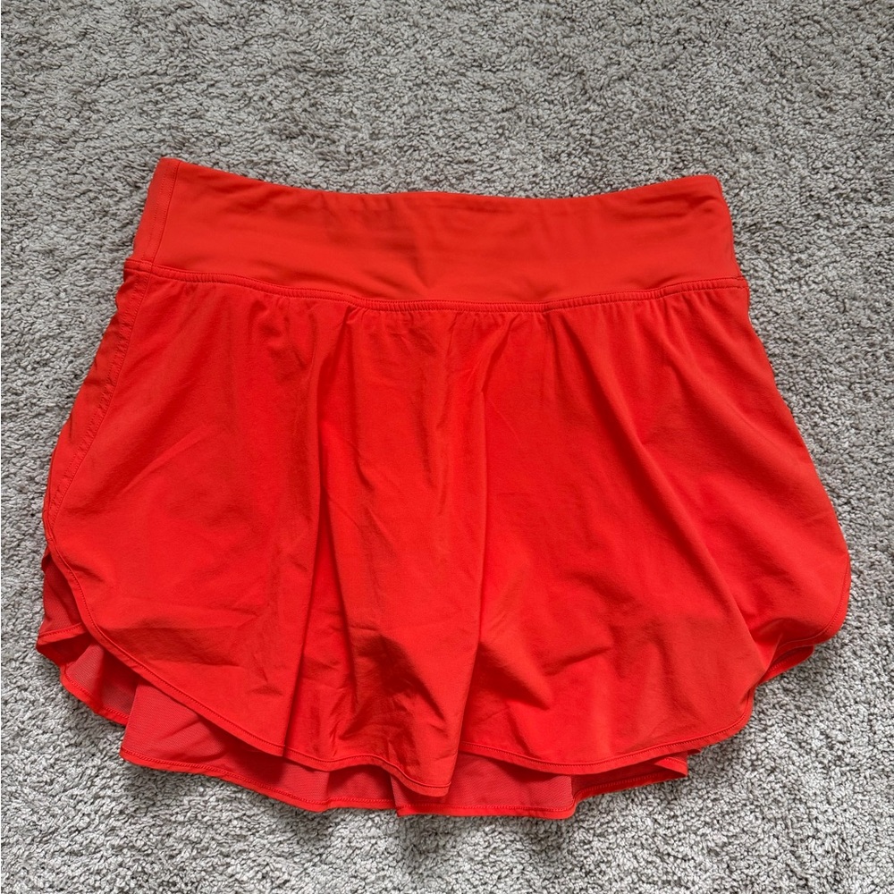 lululemon athletica orangish Red Skirt